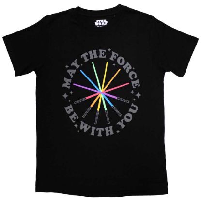 Picture of Star Wars Unisex T-Shirt: Rainbow Sabers