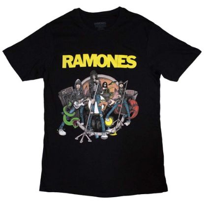 Picture of Ramones Unisex T-Shirt: Cartoon Band