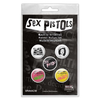 Picture of The Sex Pistols Button Badge Pack: Never Mind The B****