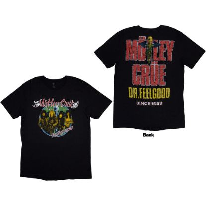 Picture of Motley Crue Unisex T-Shirt: Dr Feelgood Circle Photo Back Print