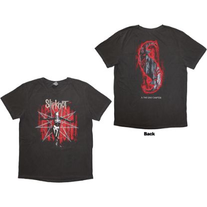 Picture of Slipknot Unisex T-Shirt: The Gray Chapter Star Wash Collection & Back Print