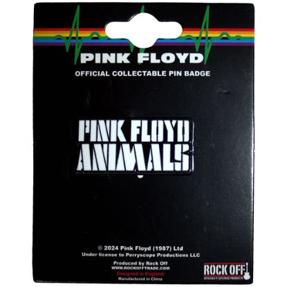 Picture of Pink Floyd Pin Badge: Animals Mono Text Logo