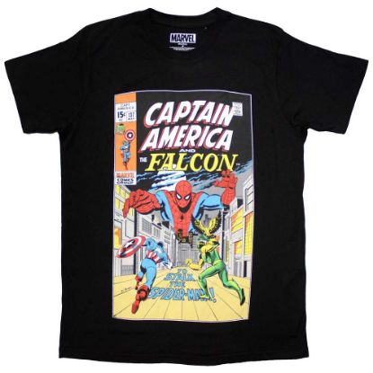 Picture of Marvel Comics Unisex T-Shirt: Captain America & Falcon Comic Cover
