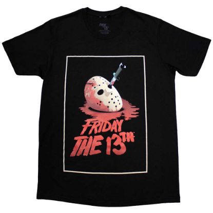 Picture of Friday the 13th Unisex T-Shirt: Jason Blood Mask  