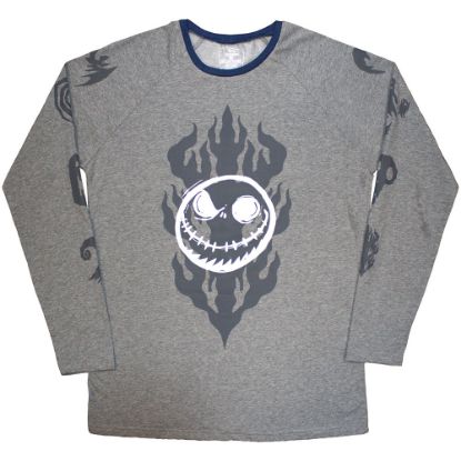 Picture of The Nightmare Before Christmas Unisex Long Sleeve T-Shirt: Flaming Jack Embellished