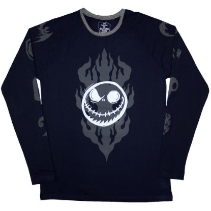 Picture of The Nightmare Before Christmas Unisex Long Sleeve T-Shirt: Flaming Jack Embellished