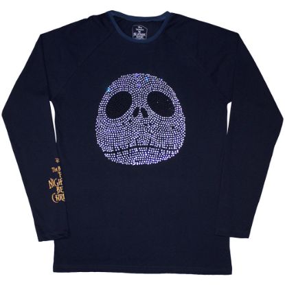 Picture of The Nightmare Before Christmas Unisex Long Sleeve T-Shirt: Rhinestone Jack Embellished