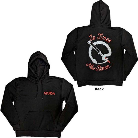 Picture of Queens Of The Stone Age Unisex Pullover Hoodie: Snake Logo Back Print