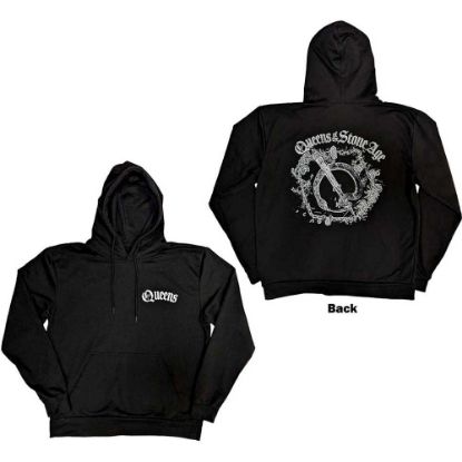Picture of Queens Of The Stone Age Unisex Pullover Hoodie: Floral Chains Back Print