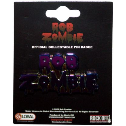 Picture of Rob Zombie Pin Badge: Multicoloured Logo