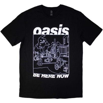 Picture of Oasis Unisex T-Shirt: Be Here Now Line Drawing