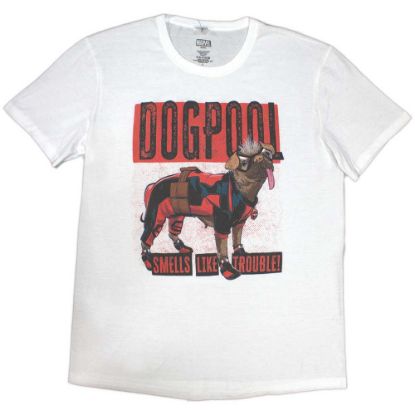 Picture of Marvel Comics Unisex T-Shirt: Deadpool Dogpool Smells Like Trouble