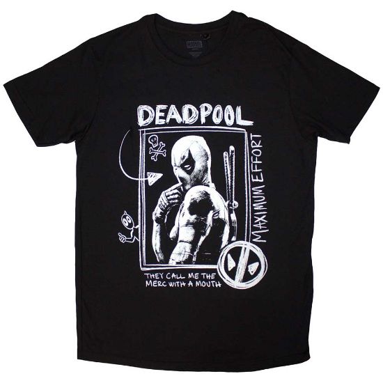 Picture of Marvel Comics Unisex T-Shirt: Deadpool Merc With A Mouth Max Effort
