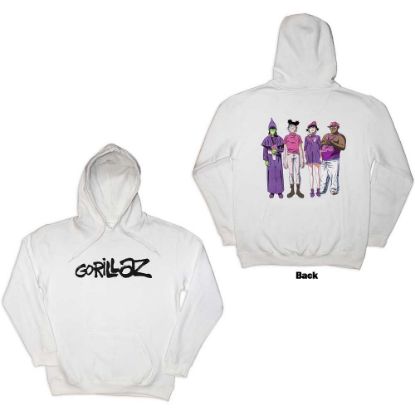 Picture of Gorillaz Unisex Pullover Hoodie: Cracker Island Back Print