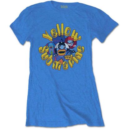 Picture of The Beatles Ladies T-Shirt: Yellow Submarine Baddies