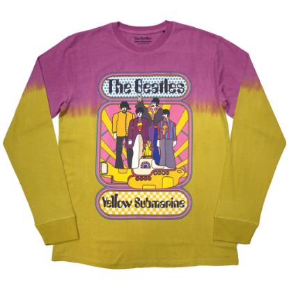Picture of The Beatles Unisex Long Sleeve T-Shirt: Yellow Submarine Band Frame Wash Collection