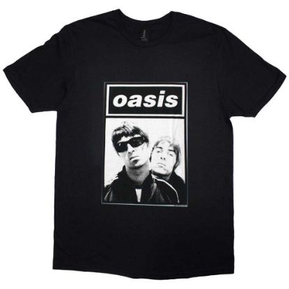 Picture of Oasis Unisex T-Shirt: Noel & Liam Boxed Photo