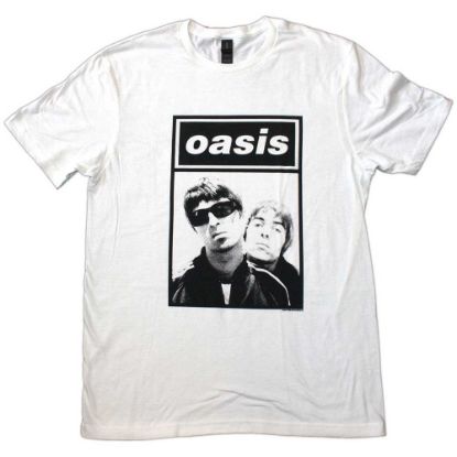 Picture of Oasis Unisex T-Shirt: Noel & Liam Boxed Photo