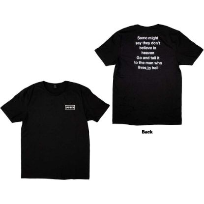 Picture of Oasis Unisex T-Shirt: Some Might Say Lyric Back Print