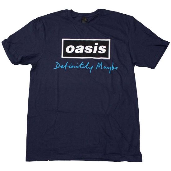 Picture of Oasis Unisex T-Shirt: Definitely Maybe Text Logo