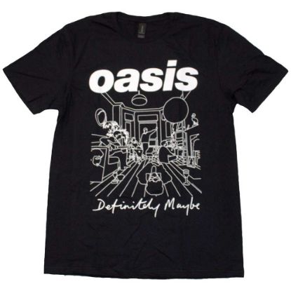 Picture of Oasis Unisex T-Shirt: Definitely Maybe Line Drawing