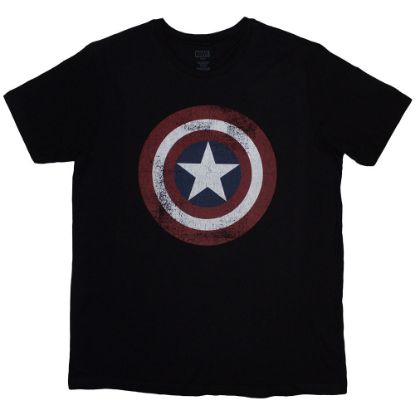Picture of Marvel Comics Unisex T-Shirt: Captain America Distressed Shield