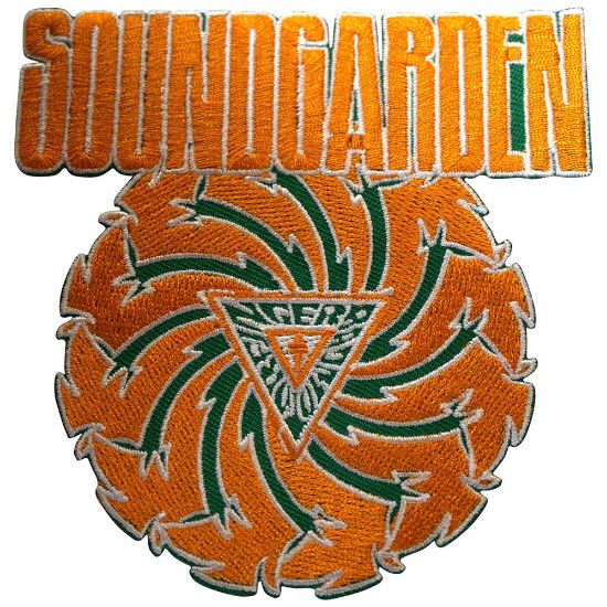 Picture of Soundgarden Woven Patch: Badmotorfinger Orange on Green (Standard) 