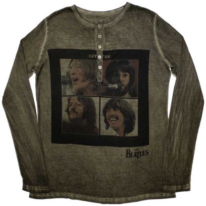 Picture of The Beatles Unisex Long Sleeve T-Shirt: Let It Be Stone Wash