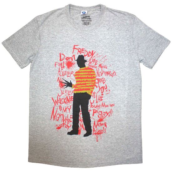 Picture of A Nightmare on Elm Street Unisex T-Shirt: Freddy Scribble Font