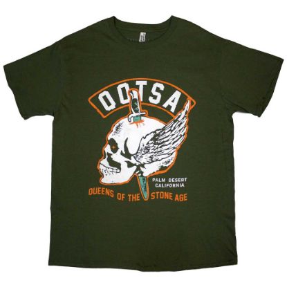 Picture of Queens Of The Stone Age Unisex T-Shirt: Winged Skull