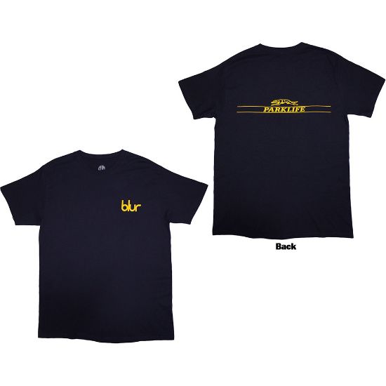 Picture of Blur Unisex T-Shirt: Parklife Back Back Print Only
