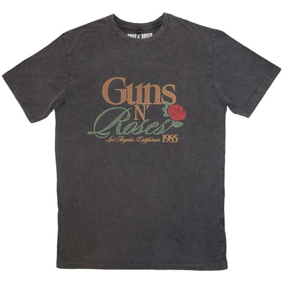 Picture of Guns N' Roses Unisex Stone Wash T-Shirt: California 1985