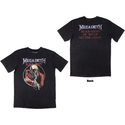 Picture of Megadeth Unisex Stone Wash T-Shirt: Black Friday Back Print