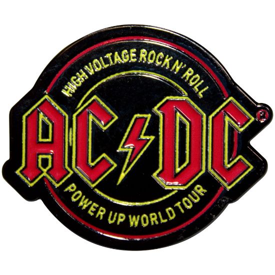 Picture of AC/DC Pin Badge: High Voltage Rock N Roll PWR-UP World Tour Ex-Tour