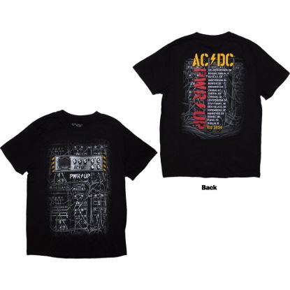 Picture of AC/DC Unisex T-Shirt: Control Wires PWR-UP EU Tour '24 Ex-Tour Back Print