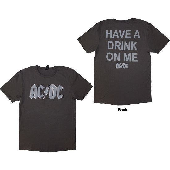 Picture of AC/DC Unisex T-Shirt: Have A Drink On Me Back Print