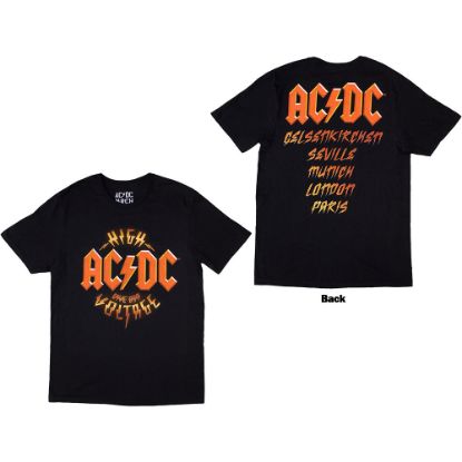 Picture of AC/DC Unisex T-Shirt: High Voltage Dive Bar Ex-Tour Back Print