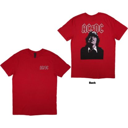 Picture of AC/DC Unisex T-Shirt: Mini Logo / Lock Up Your Daughters Back Print