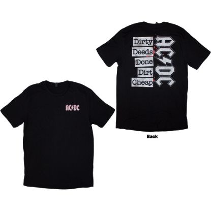 Picture of AC/DC Unisex T-Shirt: Mini Logo / Dirty Deeds Back Print