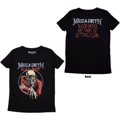 Picture of Megadeth Ladies T-Shirt: Black Friday Back Print
