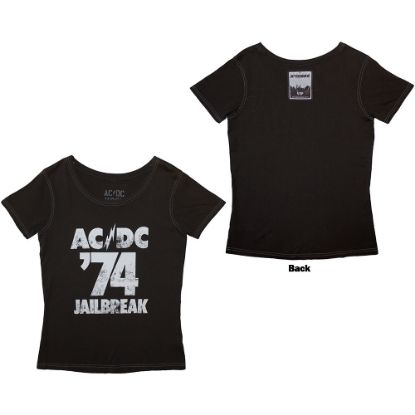 Picture of AC/DC Unisex T-Shirt: 74 Jailbreak Ex-Tour Back Print