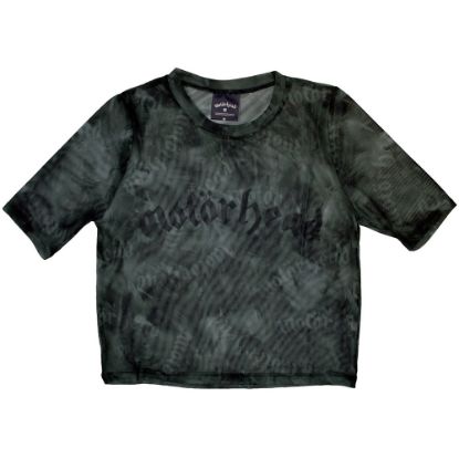 Picture of Motorhead Ladies Crop Top: Logo Mesh