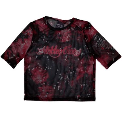Picture of Motley Crue Ladies Crop Top: Feelgood Logo Mesh