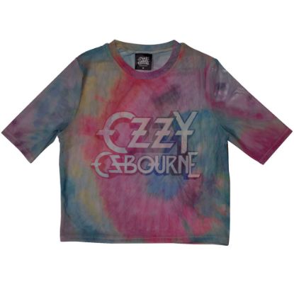 Picture of Ozzy Osbourne Ladies Crop Top: Logo Mesh