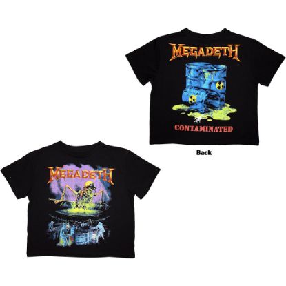 Picture of Megadeth Ladies Crop Top: Contaminated Back Print