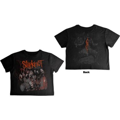 Picture of Slipknot Ladies Crop Top: Ouija Belt Back Print
