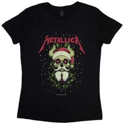 Picture of Metallica Ladies T-Shirt: Santa Horns