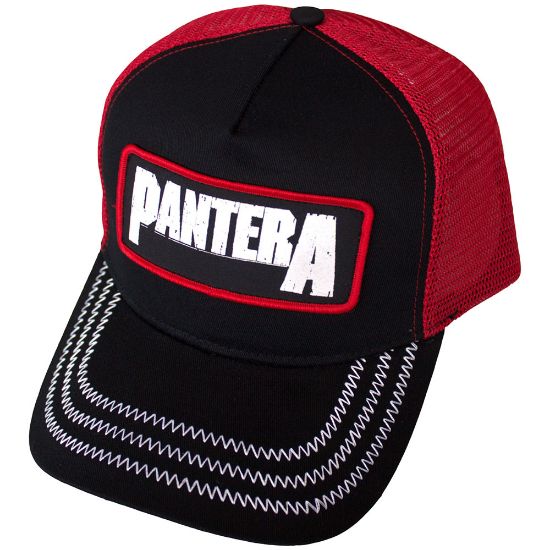 Picture of Pantera Unisex Mesh-Back Cap: B&W Patch