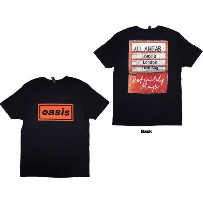 Picture of Oasis Unisex T-Shirt: Definitely Maybe AAA Pass Back Print