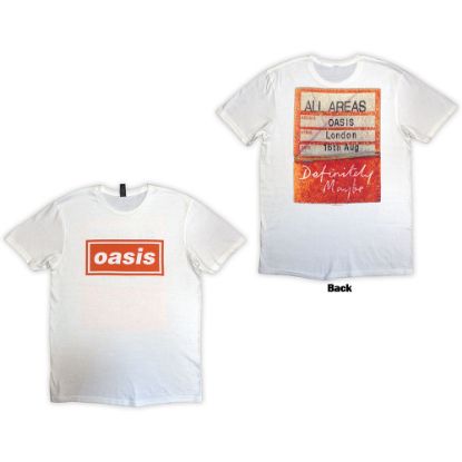 Picture of Oasis Unisex T-Shirt: Definitely Maybe AAA Pass Back Print